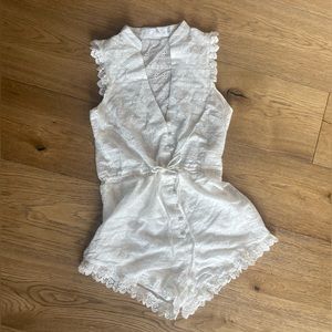 Misguided Heart Eyelet Romper